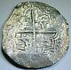 1613-1616 Bolivia Silver 8 Reales Antique 1600s Spanish Colonial Pirate Cob Coin