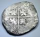 1618-1639 Spanish Bolivia Silver 8 Reales 1600's Colonial Dollar Pirate Cob Coin