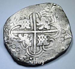 1618-1639 Spanish Bolivia Silver 8 Reales 1600's Colonial Dollar Pirate Cob Coin