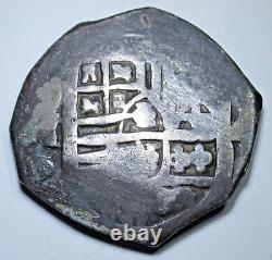 1618-34 Shipwreck Mexico Silver 4 Reales 1600's Spanish Pirate Treasure Cob Coin