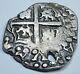 1621 Spanish Silver 1 Reales Piece of 8 Real Colonial Cob Pirate Treasure Coin