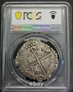 (1622-28) Philip IV 8 Real Cob Pcgs Xf40 Potosi Lions Changed Silver Colonial