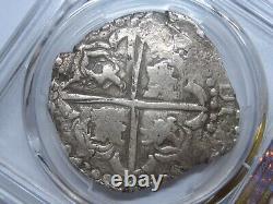 (1622-28) Philip IV 8 Real Cob Pcgs Xf40 Potosi Lions Changed Silver Colonial