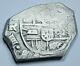 1622-65 Spanish Sevilla R Silver 1 Reales Antique 1600s Colonial Pirate Cob Coin