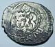 1624 Valencia Flipover Double Struck Spanish Silver 1 Reales Cob Mint Error Coin