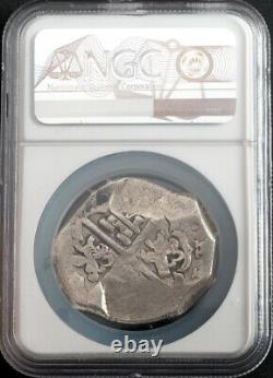1625-1665, Spain, Philip IV. Large Silver 8 Reales Cob Coin. Seville! NGC VF-30