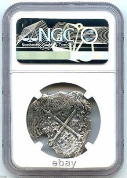 1630 Spanish 8 Reale Silver Coin, Spice Island Shipwreck, NGC Genuine, Historic