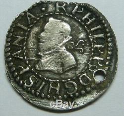 1639 Philip IV Real Croat Cob Barcelona Spanish Silver Colonial Era Silver Cob