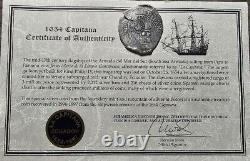 1651-2 Bolivia Cob 7.5 Reales C/S Crown Capitana Shipwreck With COA