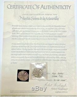 1655 Spanish Cob 4 REALES Silver Coin NUESTRA SEÑORA DE LAS MARAVILLAS Shipwreck