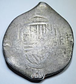 1659 Mexico Silver 8 Reales Spanish Colonial Dollar Dated 1600's Pirate Cob Coin