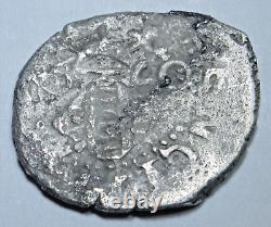 1660 Spanish Valencia Silver 1 Reales Genuine 1600s Old Pirate Treasure Cob Coin