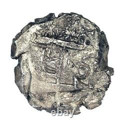 1661 Bolivia 2 Reales Silver Coin Spanish Colonial Cob (VF Condition) KM 16