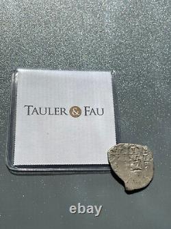 1667 Potosi E Bolivia Silver 1 Reales Cob Charles II bought Tauler & Fau Auc 126