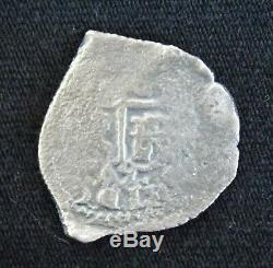 1669 1 Real Silver Cob Coin From The Consolacion Shipwreck Potosi Mint Treasure