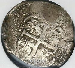 1673 NGC VF 30 Bolivia Cob 8 Reales Spain Pirate Silver 3 Dates Coin (20071102R)