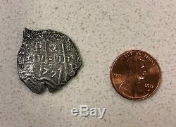 1677 2 Reales Cob Coin From The Consolacion Shipwreck Potosi Mint