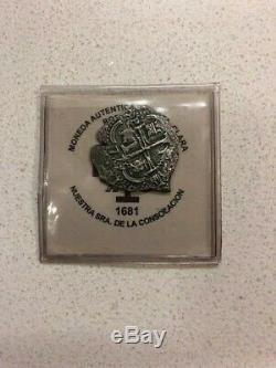 1677 2 Reales Cob Coin From The Consolacion Shipwreck Potosi Mint