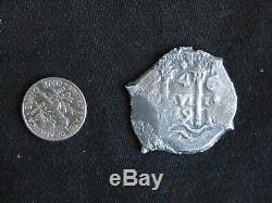 1679 4 Reales Silver Cob Coin From Consolacion Shipwreck Potosi Mint Treasure
