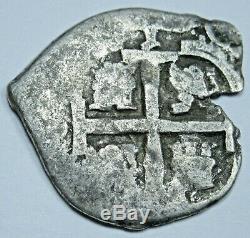 1680 Spanish Potosi Silver 1 Reales Cob Piece of Eight Real Antique Pirate Coin