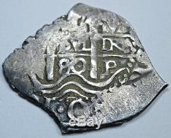 1680 Spanish Potosi Silver Cob 1 Real Piece of 8 Reales Colonial Treasure Coin