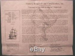 1681 Consolacion Shipwreck / Bolivia Cob Silver 8 Reales with RobCar COA & Flip