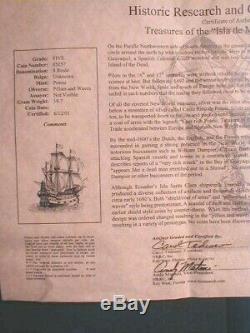 1681 Consolacion Shipwreck / Bolivia Cob Silver 8 Reales with RobCar COA & Flip