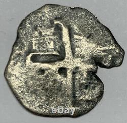 1681 Consolacion Shipwreck Spanish Cob 4 Reales SilverPotosi Coin Treasure COA