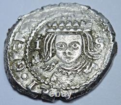 1684 Spanish Valencia Silver 1 Reales Genuine 1600s Old Pirate Treasure Cob Coin