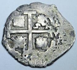 1686 Spanish Silver 1 Real Cob Piece of 8 Real Colonial Era Pirate Treasure Coin