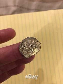 1687 Spanish Silver 1 Real Cob Piece of Eight- One Reales Colonial Treasure Coin