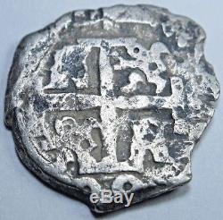 1688 Spanish Silver 1/2 Reales Cob Piece of Eight Real Colonial Treasure Coin