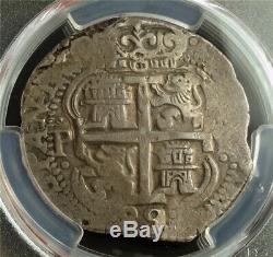 1689-p Vr Silver 8 Reales Potosi Bolivia Vf 30 Pcgs Pirate Colonial Cob Genuine
