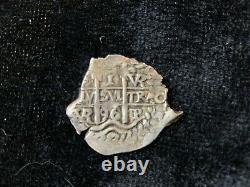 1696 Spanish Bolivia Silver 1 Reales Antique 1600's Old Colonial Pirate Cob Coin
