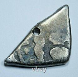 1700s Guatemala Triangle Shape Silver 1 Reales Antique Spanish Colonial Cob Coin