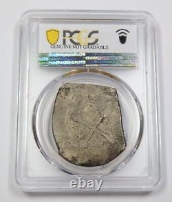 1701-33 PCGS XF MEXICO Silver Eight Reales Cob 8R Coin #35649A