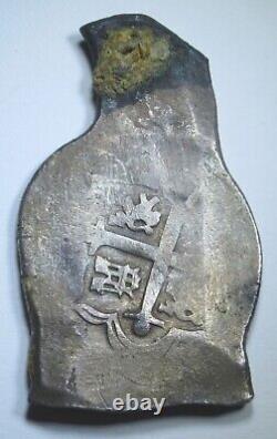 1705-23 Shipwreck Mexico Silver 8 Reales 1700's Spanish Colonial Dollar Cob Coin
