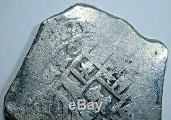 1713 Spanish Mexico Shipwreck Silver 8 Reales Eight Real Antique Dollar Cob Coin
