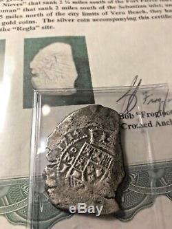 1715 Fleet Shipwreck Mexico 8 Reale Silver Cob Dated 1714! Trophy Coin