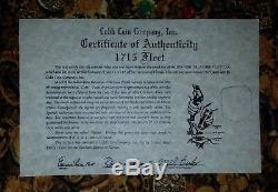 1715 Fleet Shipwreck Mexico Silver 4-Reales Cob Mel Fisher Cobb Coin Co. COA