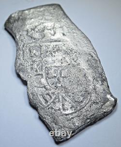 1715 Fleet Shipwreck Mexico Silver 8 Reales 1700s Spanish Dollar Pirate Cob Coin