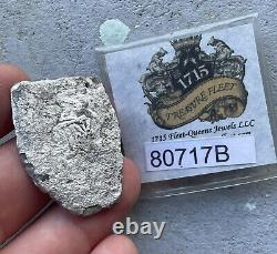 1715 Fleet Shipwreck Silver 8 Reale Cob Coin Mexico Mint Atocha Piece Of Eight