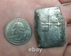 1715 Fleet Spanish 8 Reales Silver Cob Coin Treasure Beach Find Authentic