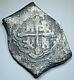 1719 Shipwreck Spanish Mexico Silver 8 Reales Dated Old Colonial Dollar Cob Coin