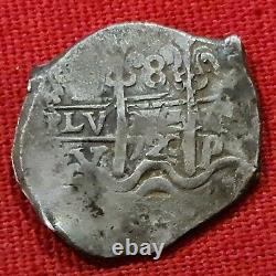 1720 -potosi King Philippus V -silver- 8 Reales Cob Xtra Fine