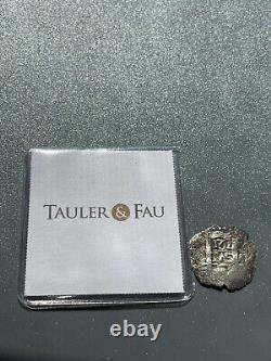 1721 Lima Silver 1 Reales Cob Philip V Weight 1.61 g bought Tauler & Fau Auc 126