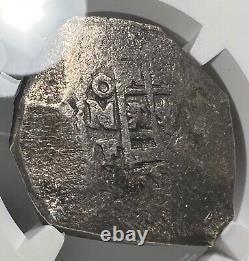 1730-33 Mo F Mexico 8 Reales Vliegenthart Shipwreck NGC VF Details Silver Cob