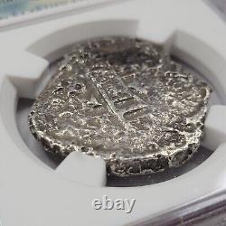 1730-3 Mexico Cob 8 Reales Vliegenthart Shipwreck NGC Mo F Treasure Coin D750
