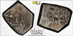 1731 Mexico 4 Reales Silver Cob PCGS VF Detail Philip V Mo F Calico 1094 Tooled