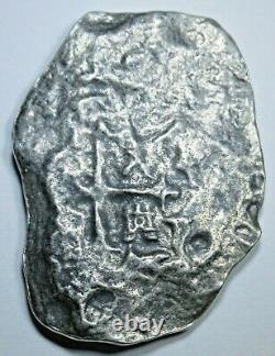 1731 Shipwreck Mexico Silver 8 Reales 1700's Spanish Colonial Pirate Cob Coin
